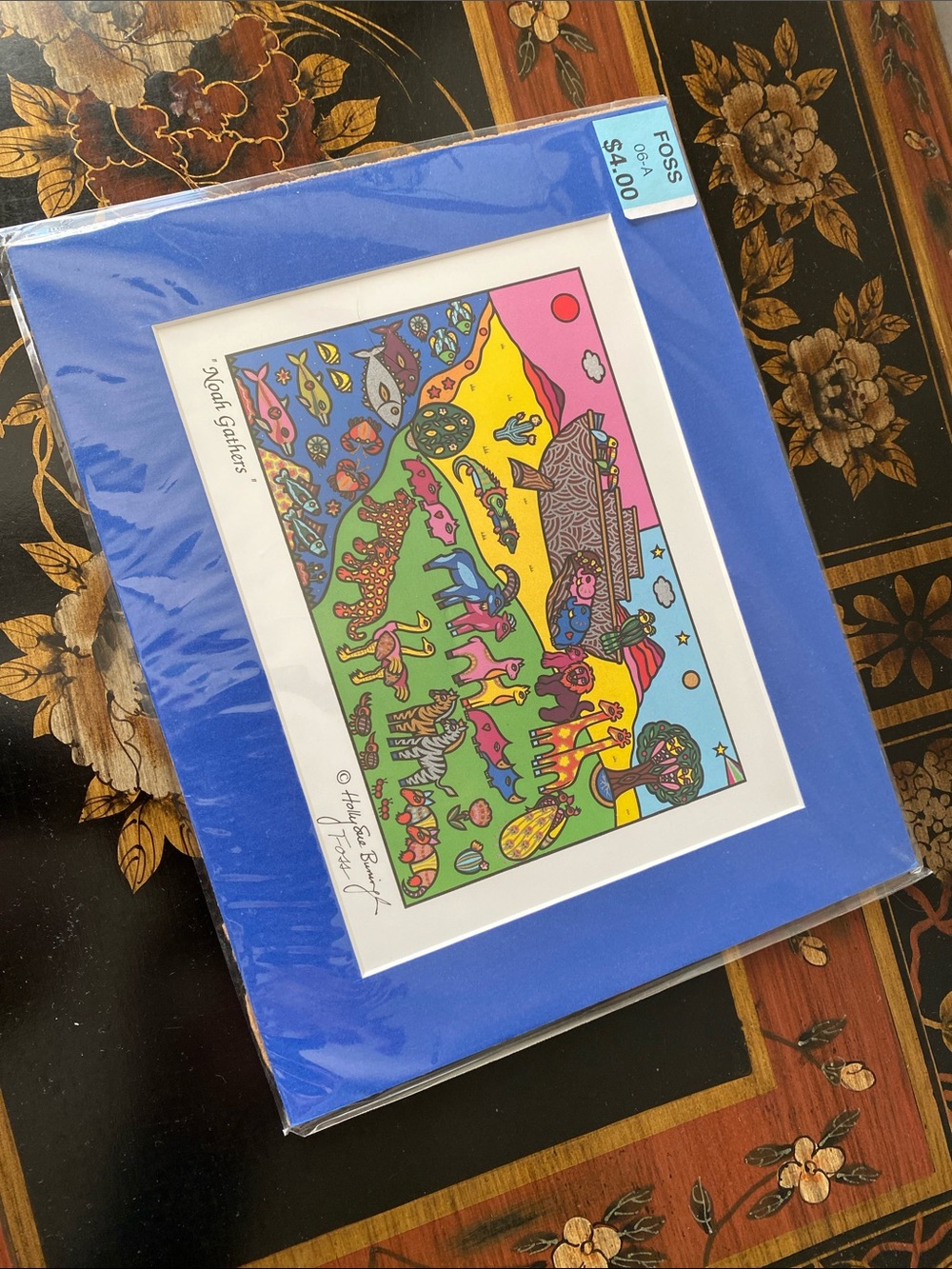 Noah’s Ark Print w Mat (Holly Sue Foss)